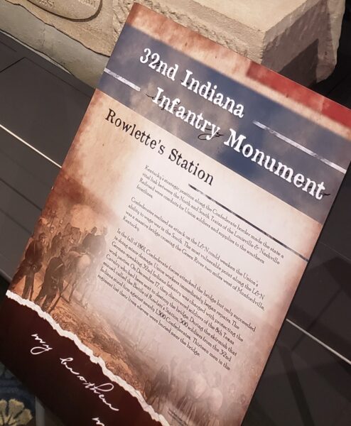 32ND INDIANA INFANTRY MONUMENT PLAQUE