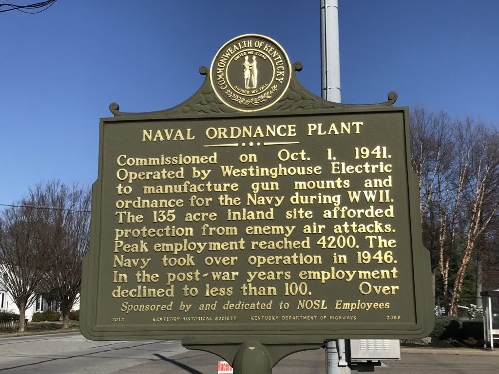 NAVAL ORDINANCE PLANT WAR MEMORIAL MARKER