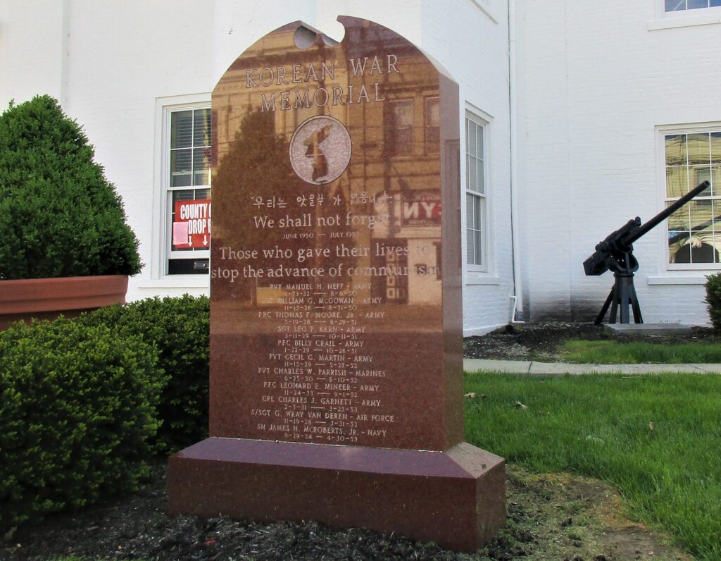 HARRISON COUNTY KOREAN WAR MEMORIAL FRONT