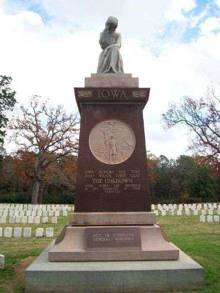 IOWA ANDERSONVILLE UNKNOWN DEAD WAR MEMORIAL