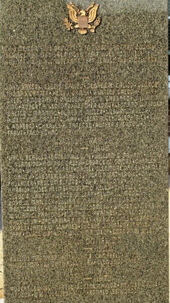 GARRARD COUNTY WAR VETERANS MEMORIAL CLOSE-UP