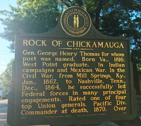 ROCK OF CHICKAMAUGA WAR MEMORIAL MARKER