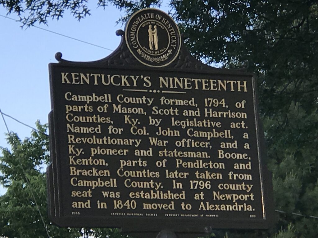 KENTUCKYS NINETEETH REVOLUTIONARY WAR MEMORIAL MARKER