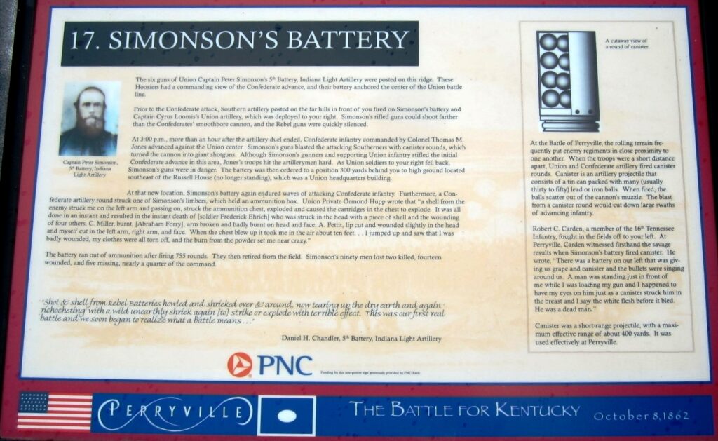 SIMONSON’S BATTERY WAR MEMORIAL PANEL