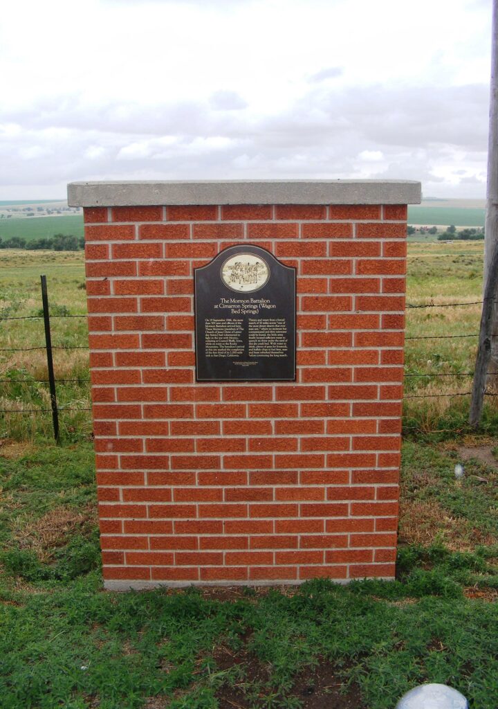 THE MORMON BATTALION AT CIMARRON SPRINGS WAR MEMORIAL