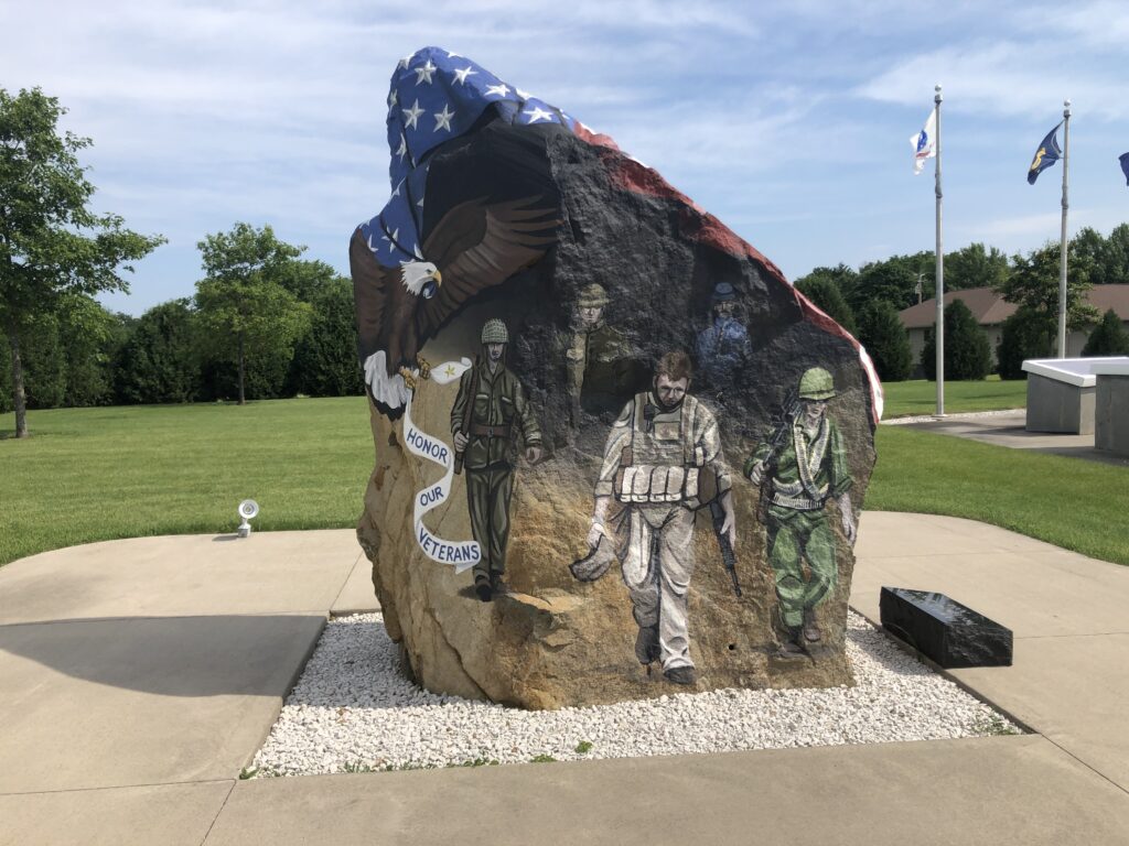 GLADBROOK FREEDOM ROCK VETERANS MEMORIAL SIDE B