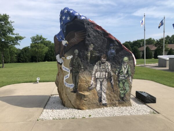 GLADBROOK FREEDOM ROCK VETERANS MEMORIAL SIDE B