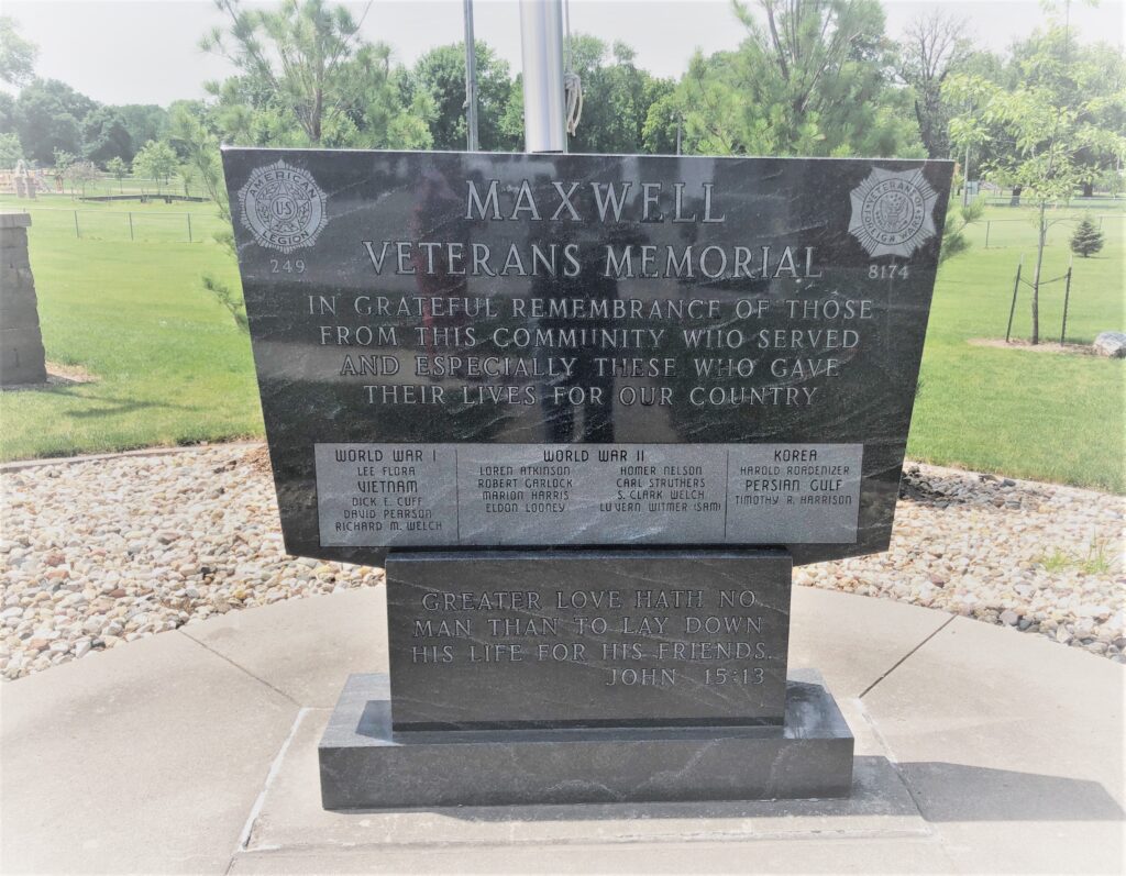 MAXWELL VETERANS MEMORIAL