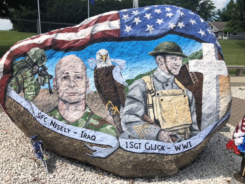 MARSHALL COUNTY FREEDOM ROCK VETERANS MEMORIAL SIDE A