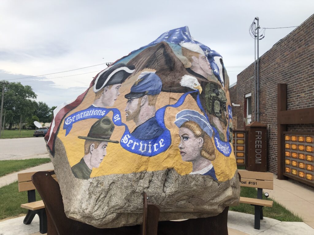STRATFORD FREEDOM ROCK VETERANS MEMORIAL SIDE B