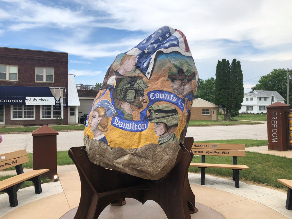 STRATFORD FREEDOM ROCK VETERANS MEMORIAL SIDE A