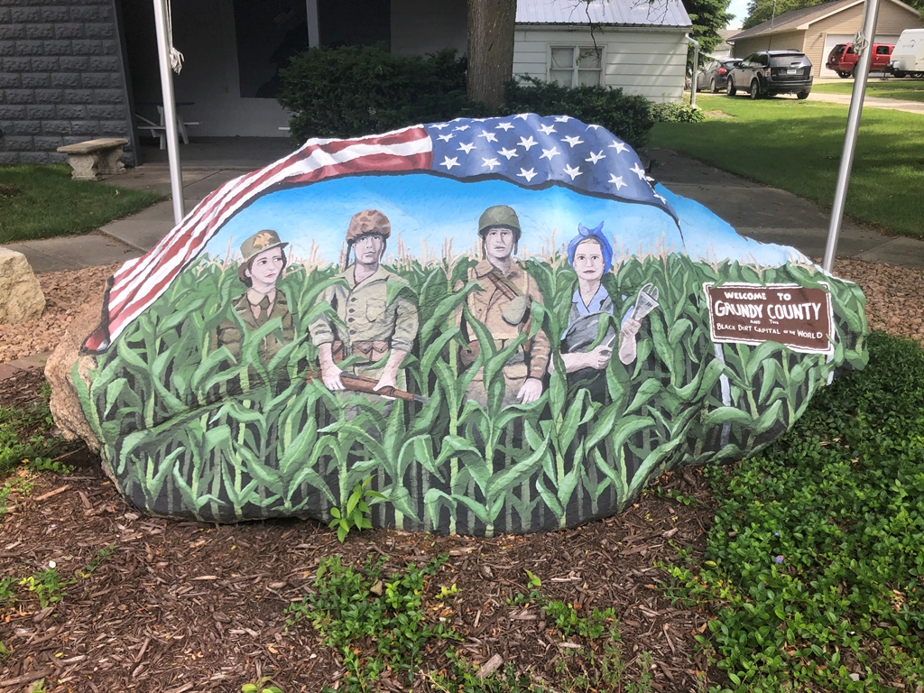 CONRAD FREEDOM ROCK VETERANS MEMORIAL SIDE A