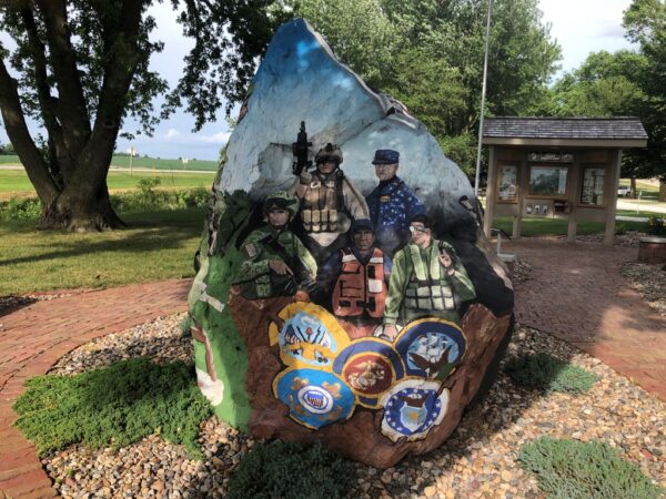 MANNING FREEDOM ROCK VETERANS MEMORIAL SIDE D