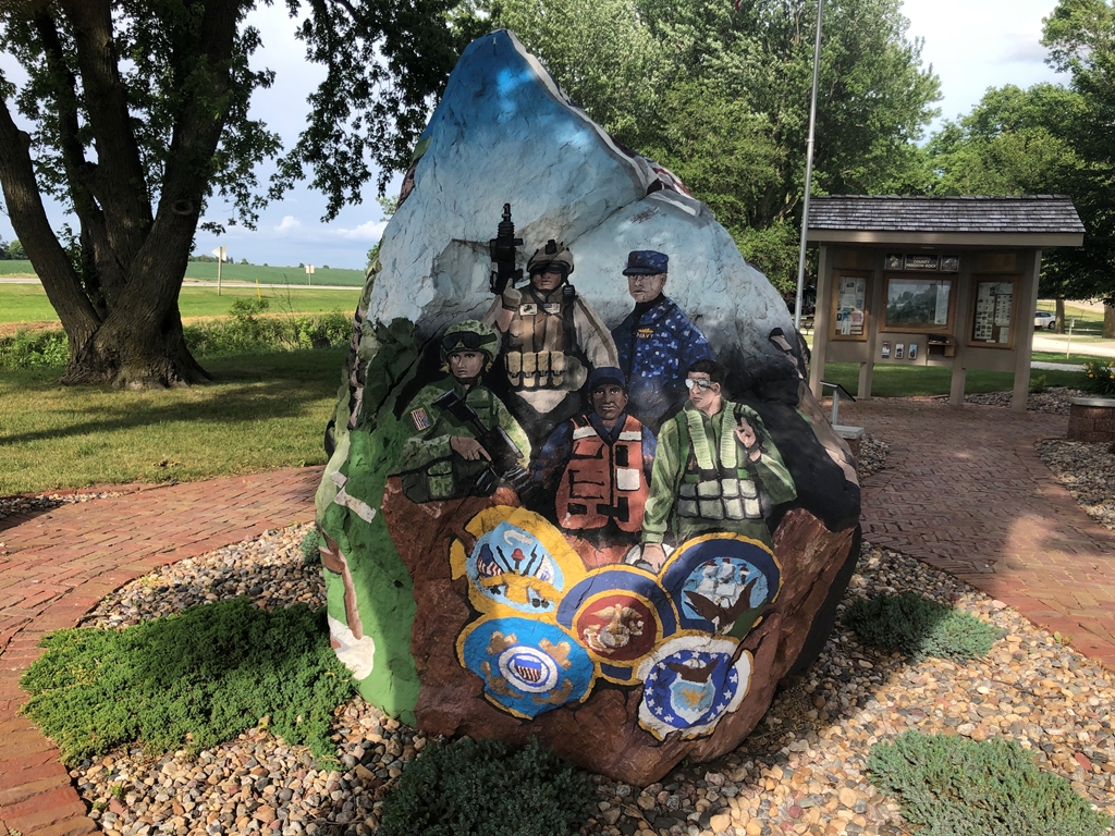 MANNING FREEDOM ROCK VETERANS MEMORIAL SIDE D