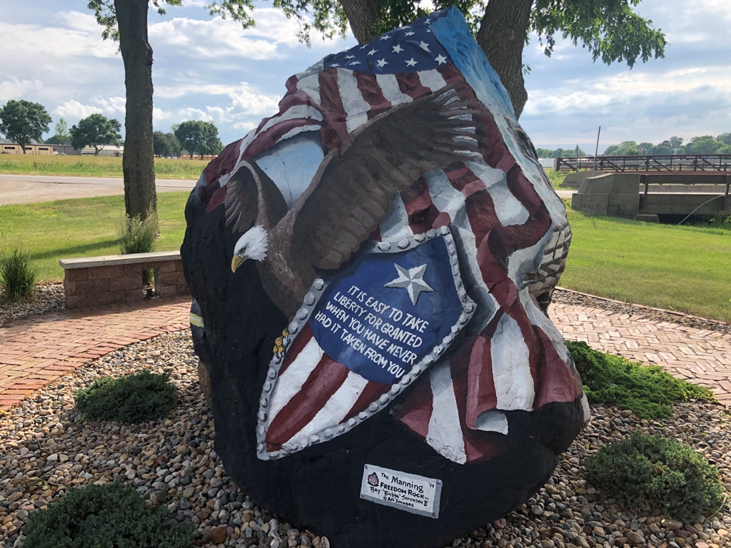 MANNING FREEDOM ROCK VETERANS MEMORIAL SIDE B