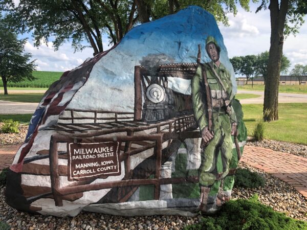 MANNING FREEDOM ROCK VETERANS MEMORIAL SIDE A
