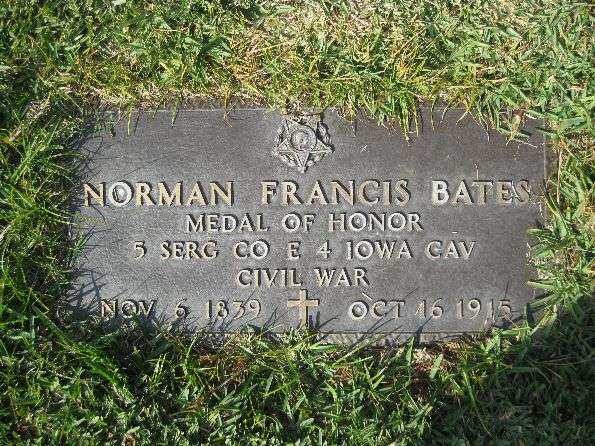 SERG. NORMAN FRANCIS BATES MEDAL OF HONOR GRAVESTONE