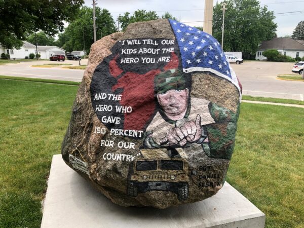 BOONE FREEDOM ROCK VETERANS MEMORIAL SIDE B