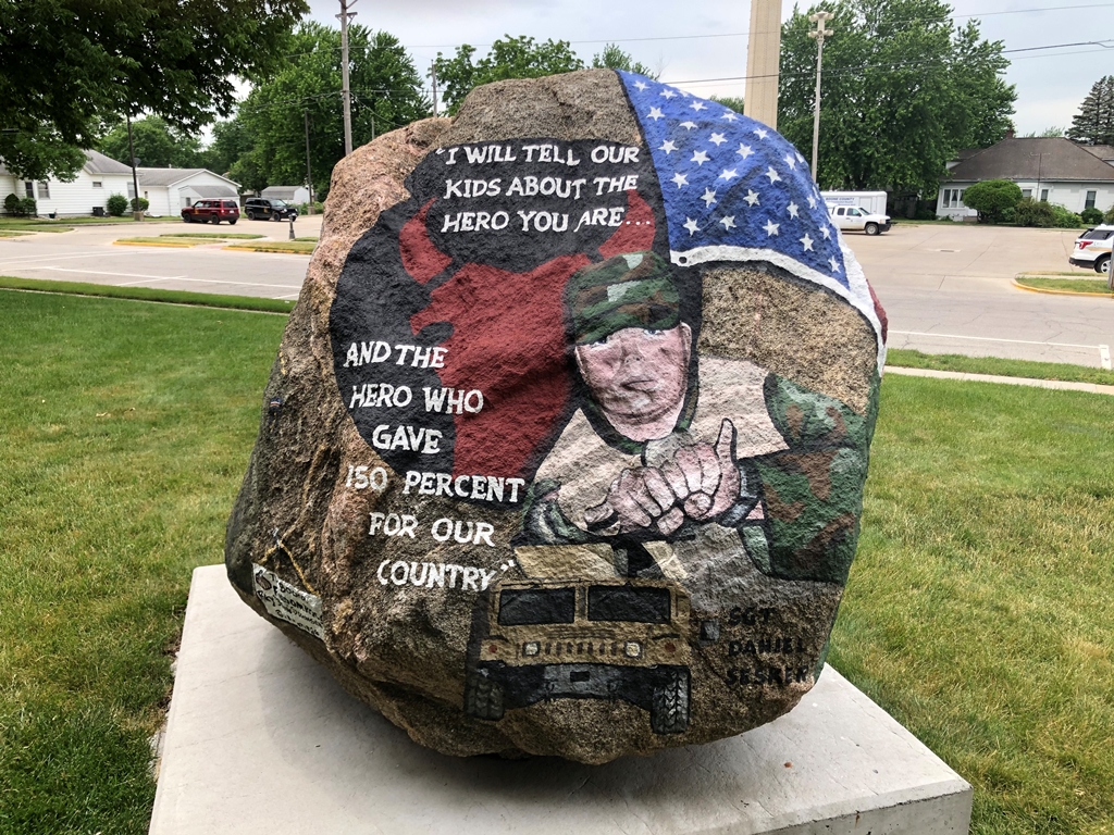 BOONE FREEDOM ROCK VETERANS MEMORIAL SIDE B