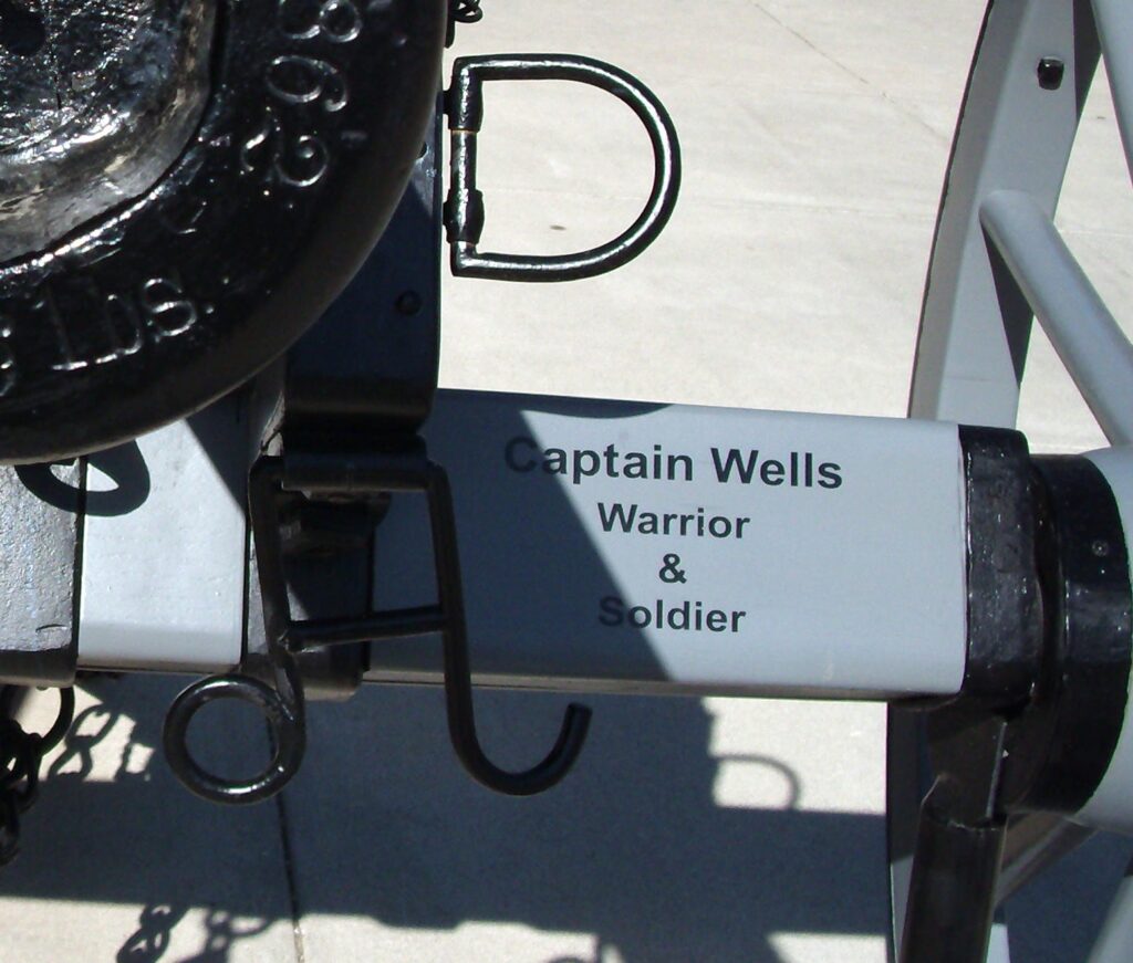 WELLS COUNTY 1861 CIVIL WAR CANNON MEMORIAL PLAQUE B