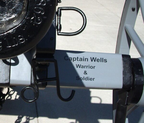 WELLS COUNTY 1861 CIVIL WAR CANNON MEMORIAL PLAQUE B