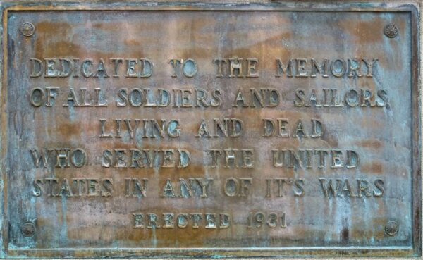 SPARTANBURG CEMETERY VETERANS MEMORIAL PLAQUE