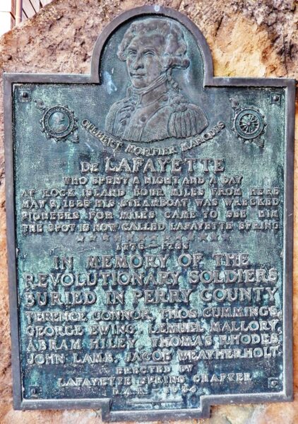 PERRY COUNTY REVOLUTIONARY SOLDIERS WAR MEMORIAL PLAQUE