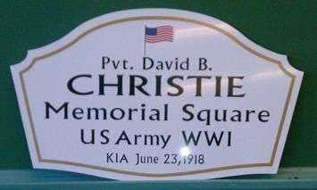 PVT. DAVID B. CHRISTIE MEMORIAL SQUARE
