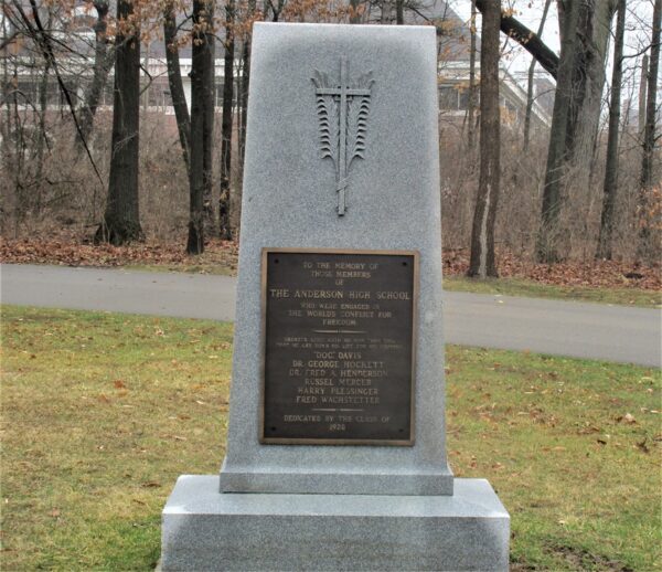 THE ANDERSON HIGH SCHOOL WORLDS CONFLICT MEMORIAL