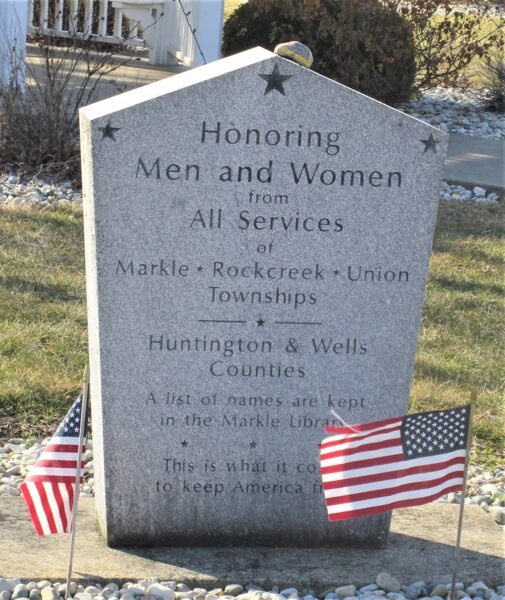 MARKEL-ROCKCREEK-UNION TOWNSHIPS VETERANS MEMORIAL