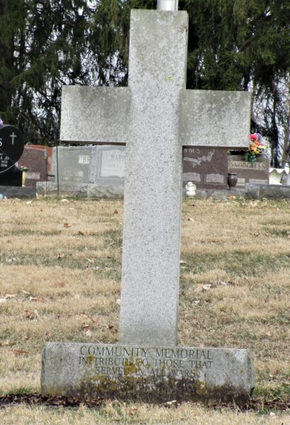 VFW BLUE RIVER POST NO. 8357 WAR MEMORIAL CROSS