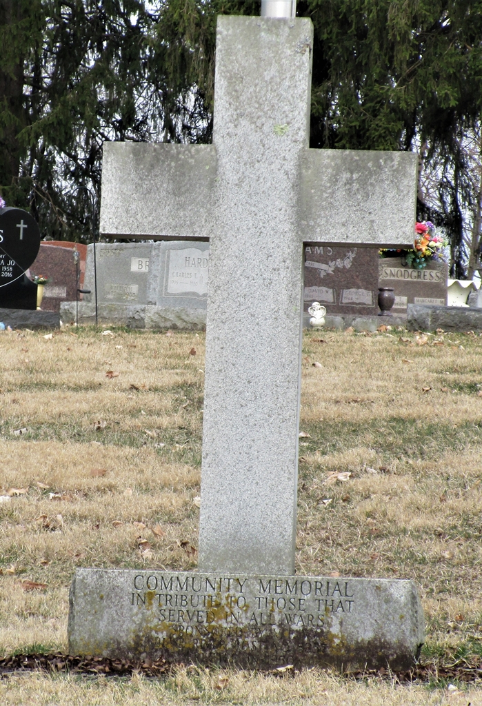 VFW BLUE RIVER POST NO. 8357 WAR MEMORIAL CROSS