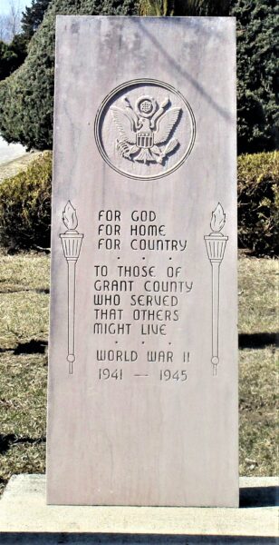 GRANT COUNTY WAR VETERANS MEMORIAL CENTER STONE