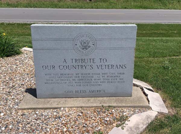 HONORING THOSE WHO SERVE THEIR COUNTRY WAR MEMORIAL BACK