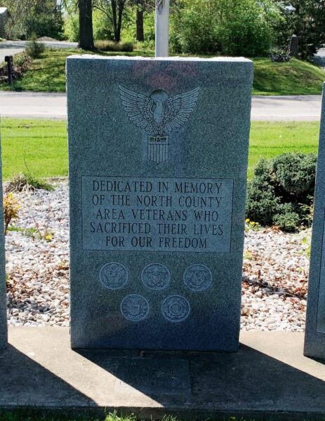NORTH COUNTY AREA ULTIMATE SACRIFICE WAR MEMORIAL CENTER STONE