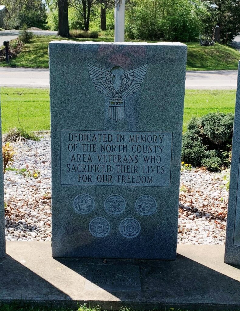 NORTH COUNTY AREA ULTIMATE SACRIFICE WAR MEMORIAL CENTER STONE