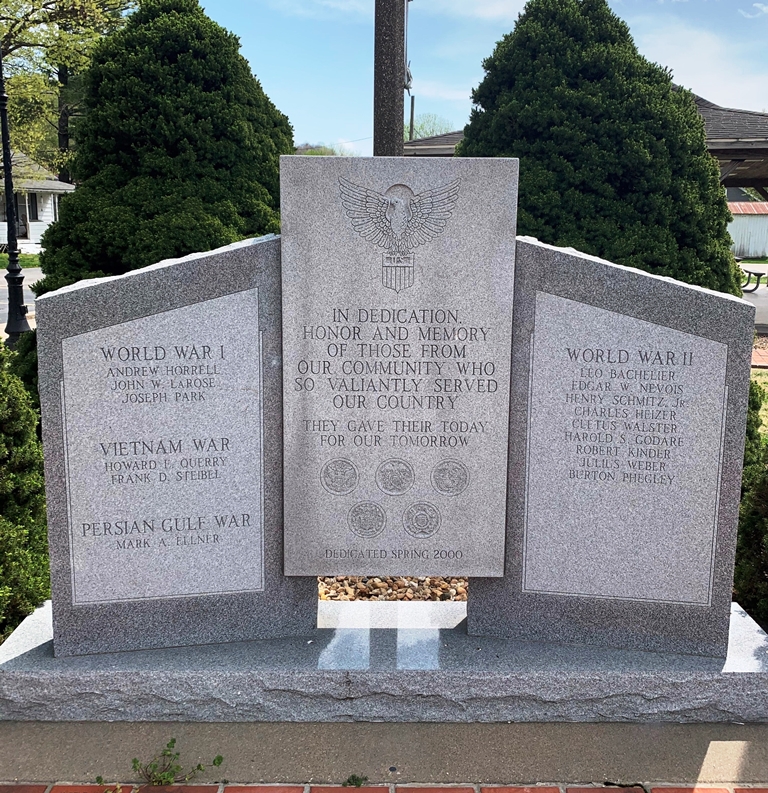 PRAIRIE DU ROCHER ULTIMATE SACRIFICE WAR MEMORIAL