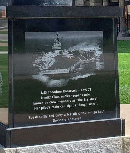 ROOSEVELT MILITARY ACADEMY “ROUGH RIDERS” MONUMENT PLAQUE C