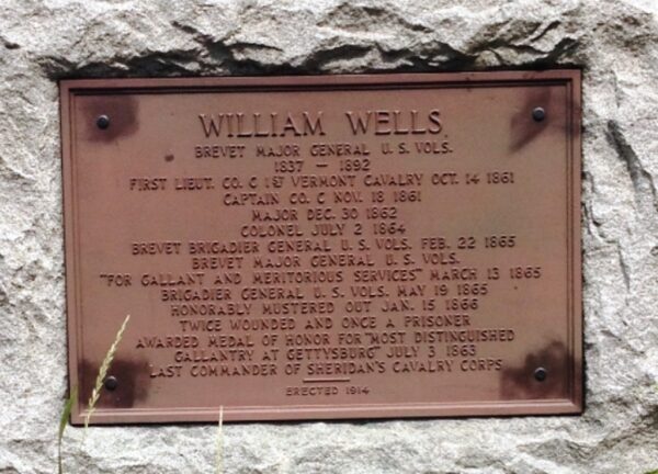 WILLIAM WELLS MEDAL OF HONOR MEMORIAL PLAQUE