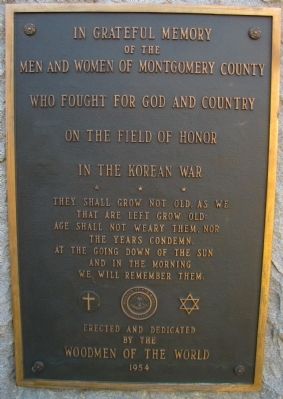 MONTGOMERY COUNTY KOREAN WAR MEMORIAL