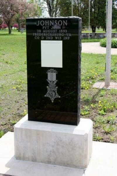 PRIVATE JOHN JOHNSON MEDAL OF HONOR MEMORIAL