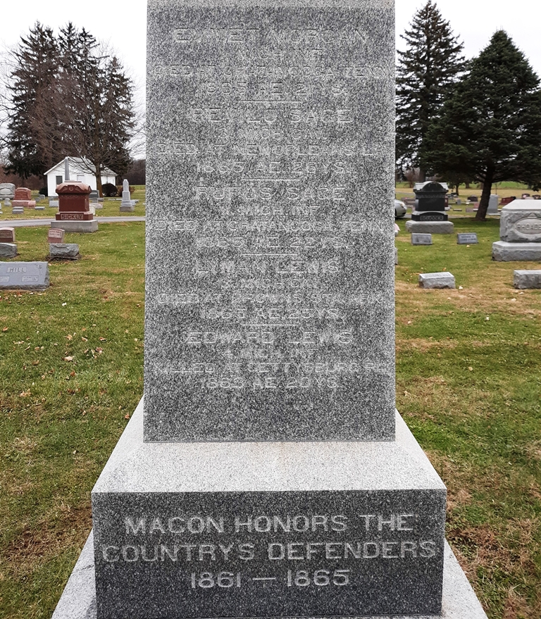 MACON CIVIL WAR MEMORIAL SIDE A