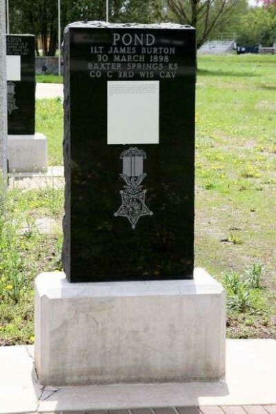1ST LT. JAMES BURTON POND MEDAL OF HONOR MEMORIAL