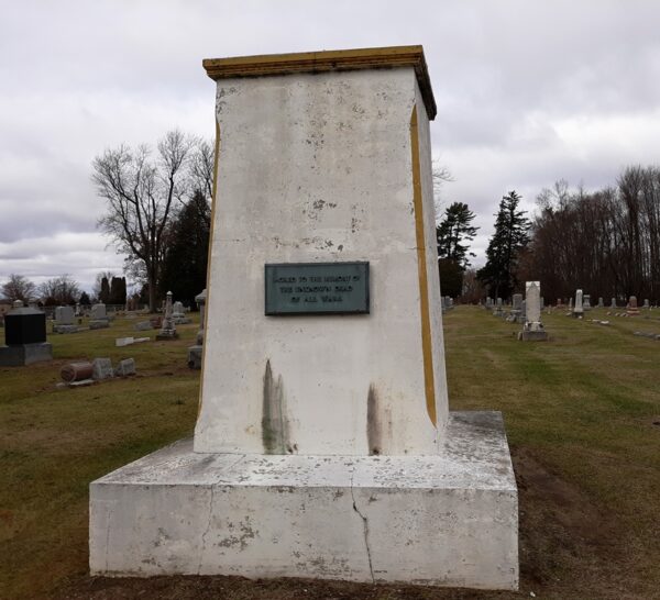 DEERFIELD TOWNSHIP ALL WARS UNKNOWN DEAD MEMORIAL