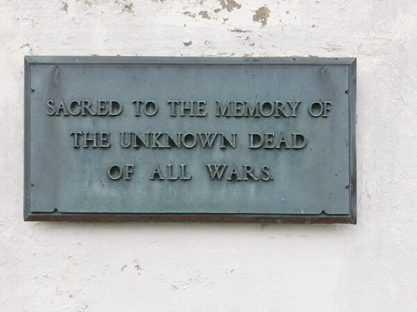 DEEERFIELD TOWNSHIP ALL WARS UNKNOWN DEAD MEMORIAL PLAQUE