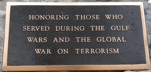 VILLAGE OF CLINTON GLOBAL WAR ON TERRORISM MEMORIAL PLAQUE
