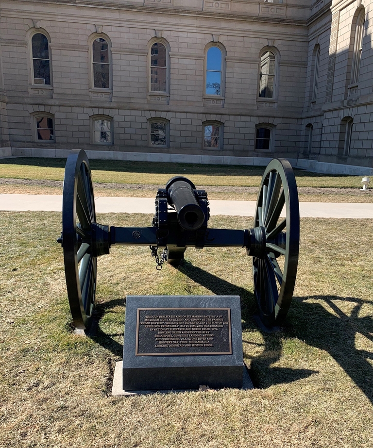 BATTERY A 1ST MICHIGAN LIGHT ARTILLERY WAR MEMORIAL