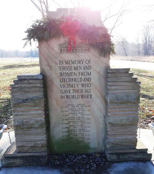 LITCHFIELD AND VICINITY WORLD WAR II MEMORIAL