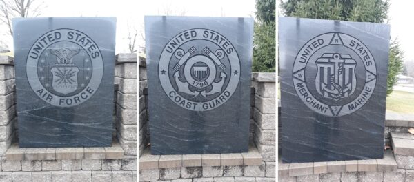 JONESVILLE VETERANS MEMORIAL RIGHT STONES