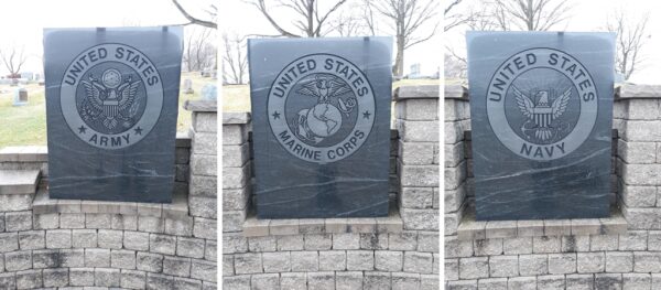 JONESVILLE VETERANS MEMORIAL LEFT STONES